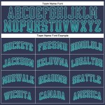 Baseball Custom Authentic Teal-Gray Drift Fashion Navy Jersey Baseball Custom Authentic Teal-Gray Drift Fashion Navy Jersey