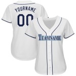Navy-Powder Custom Jersey Blue Baseball White Navy-Powder Custom Jersey Blue Baseball White