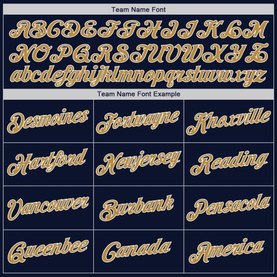 Baseball Authentic Custom Navy Jersey Old Gold-White Baseball Authentic Custom Navy Jersey Old Gold-White