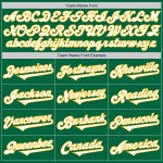 Kelly Tone Custom Jersey Green White-Gold Authentic Two Baseball Kelly Tone Custom Jersey Green White-Gold Authentic Two Baseball