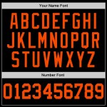 Baseball Black Orange Authentic Jersey Custom Baseball Black Orange Authentic Jersey Custom