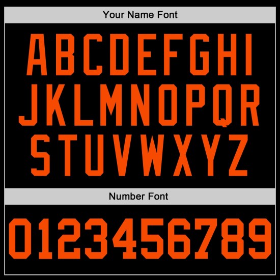 Baseball Black Orange Authentic Jersey Custom Baseball Black Orange Authentic Jersey Custom