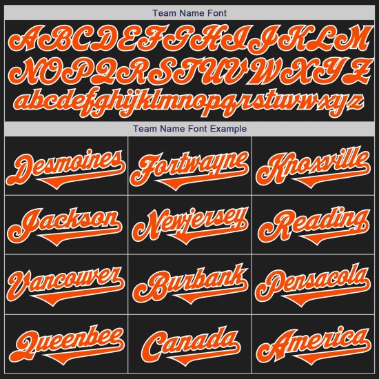 Baseball Orange-White Tone Authentic Custom Two Black Jersey Baseball Orange-White Tone Authentic Custom Two Black Jersey