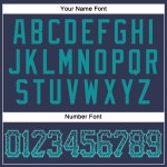 Baseball Custom Authentic Teal-Gray Drift Fashion Navy Jersey Baseball Custom Authentic Teal-Gray Drift Fashion Navy Jersey
