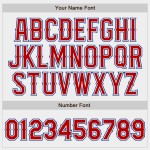 Custom White Baseball Authentic Jersey Red-Royal Custom White Baseball Authentic Jersey Red-Royal