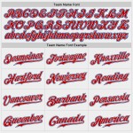 Custom White Baseball Authentic Jersey Red-Royal Custom White Baseball Authentic Jersey Red-Royal