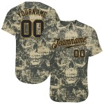Halloween Skulls Pattern Jersey Authentic Baseball 3D Custom Halloween Skulls Pattern Jersey Authentic Baseball 3D Custom
