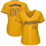 Baseball Custom Gold-Navy Jersey Gold Authentic Baseball Custom Gold-Navy Jersey Gold Authentic