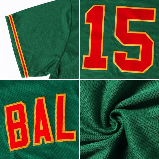 Green Custom Kelly Throwback Baseball White-Royal Shirt Jersey Rib-Knit Authentic Green Custom Kelly Throwback Baseball White-Royal Shirt Jersey Rib-Knit Authentic