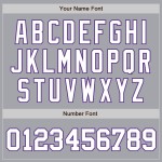 Baseball Jersey Authentic Gray White-Purple Custom Baseball Jersey Authentic Gray White-Purple Custom