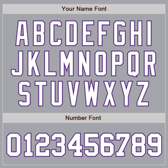 Baseball Jersey Authentic Gray White-Purple Custom Baseball Jersey Authentic Gray White-Purple Custom