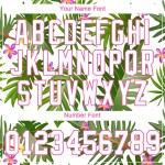 Tropical Baseball Palm Leaves White-Pink White Design Custom Authentic 3D Pattern Jersey Tropical Baseball Palm Leaves White-Pink White Design Custom Authentic 3D Pattern Jersey