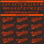Baseball Black Orange Jersey Authentic Custom Baseball Black Orange Jersey Authentic Custom