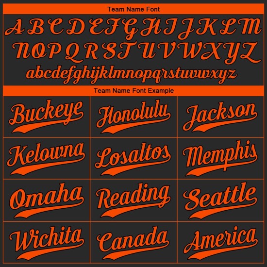 Baseball Black Orange Jersey Authentic Custom Baseball Black Orange Jersey Authentic Custom