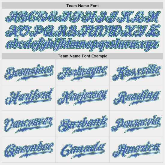 Authentic Custom Green Baseball Jersey White Blue-Kelly Authentic Custom Green Baseball Jersey White Blue-Kelly
