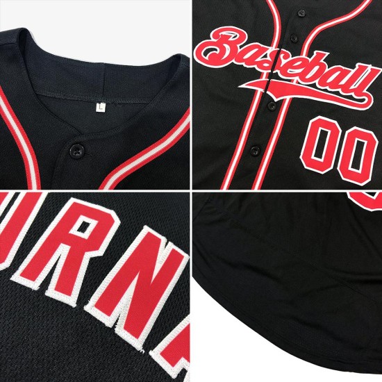 Baseball Black Orange Jersey Authentic Custom Baseball Black Orange Jersey Authentic Custom