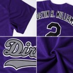 Throwback Jersey Shirt Custom Purple Baseball Teal-White Authentic Rib-Knit Throwback Jersey Shirt Custom Purple Baseball Teal-White Authentic Rib-Knit