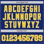 Baseball Royal Jersey Custom Gold-White Authentic Baseball Royal Jersey Custom Gold-White Authentic