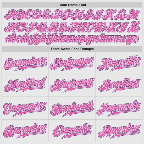 Baseball White Raglan Jersey Sleeves Pink Purple-Pink Authentic Custom Pinstripe Baseball White Raglan Jersey Sleeves Pink Purple-Pink Authentic Custom Pinstripe