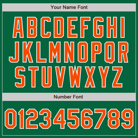 Orange-White Jersey Baseball Green Custom Authentic Kelly Orange-White Jersey Baseball Green Custom Authentic Kelly