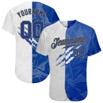 Graffiti Pattern 3D Jersey Authentic Custom Royal-Old Baseball Gold Graffiti Pattern 3D Jersey Authentic Custom Royal-Old Baseball Gold