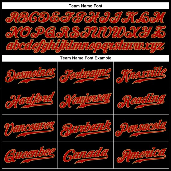 Authentic Red-Old Custom Black Baseball Gold Jersey Authentic Red-Old Custom Black Baseball Gold Jersey