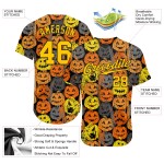 Authentic 3D Halloween Baseball Custom Pattern Pumpkins Jersey Authentic 3D Halloween Baseball Custom Pattern Pumpkins Jersey
