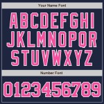 Pink-White Custom Authentic Jersey Navy Baseball Pink-White Custom Authentic Jersey Navy Baseball