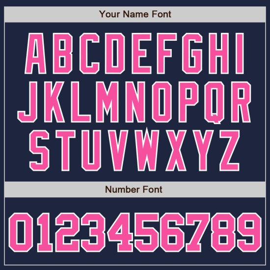 Pink-White Custom Authentic Jersey Navy Baseball Pink-White Custom Authentic Jersey Navy Baseball