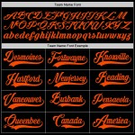 Baseball Black Orange Authentic Jersey Custom Baseball Black Orange Authentic Jersey Custom