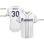 Navy-Powder Custom Jersey Blue Baseball White Navy-Powder Custom Jersey Blue Baseball White